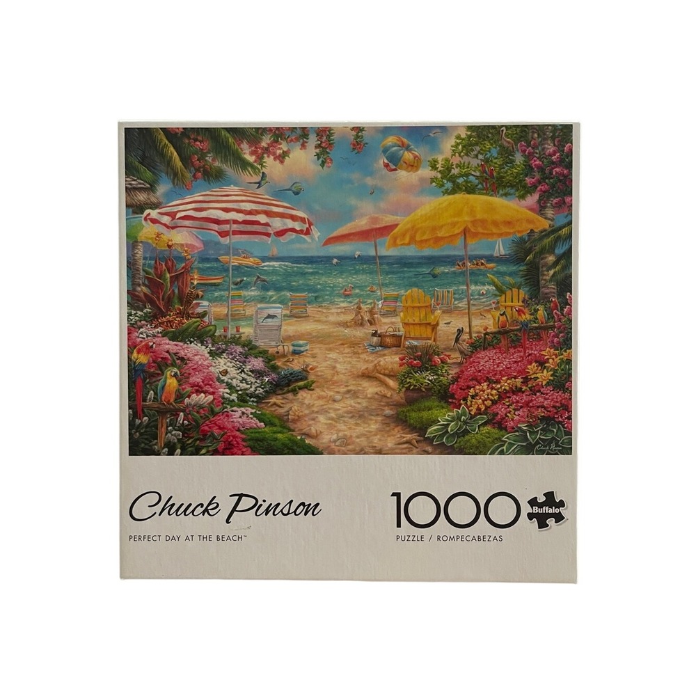 Buffalo Chuck Pinson Perfect Day at the Beach 1000 Piece Puzzle